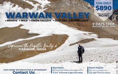 Join the Warwan Valley Trek, India with PGE and Less Traveled World (August 2024)