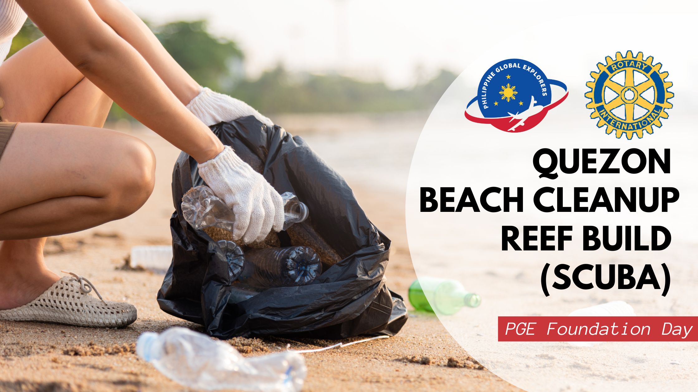 Beach Clean Up in Quezon