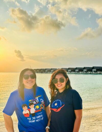 Lowela Ramos and Djosa Mae Richards in Maldives