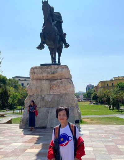 Odette Ricasa in Tirana Albania