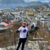 Rom Tan in Alesund Norway wearing PGE Tshirt