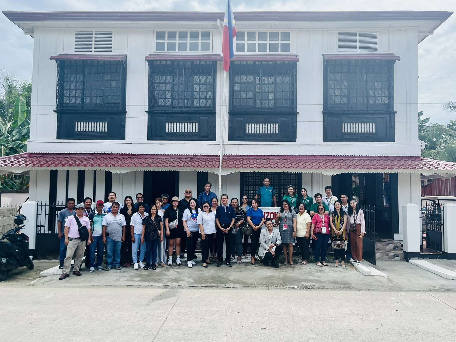 Group photo on the first day of the two-day seminar taken in front of the Wenceslao Q. Vinzons National Historical Landmark, 
Vinzons, Camarines Norte