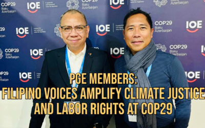 PGE Members: Filipino Voices Amplify Climate Justice and Labor Rights at COP29